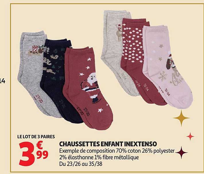 CHAUSSETTES ENFANT INEXTENSO