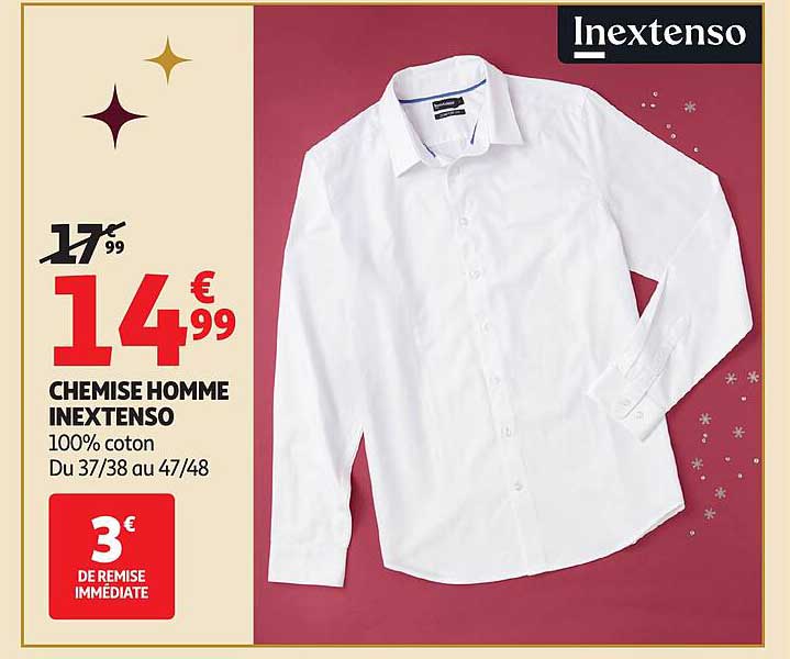 CHEMISE HOMME INEXTENSO