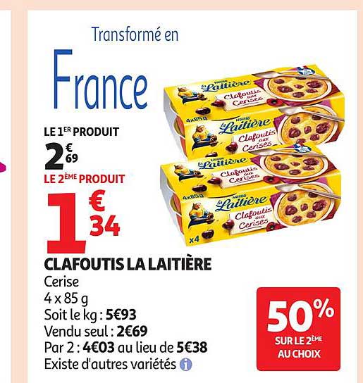 CLAFOUTIS LA LAITIÈRE Cerise