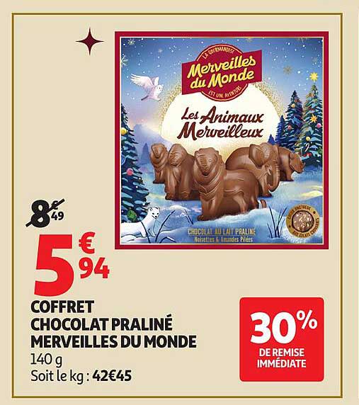 Coffret Chocolat Praliné Merveilles du Monde