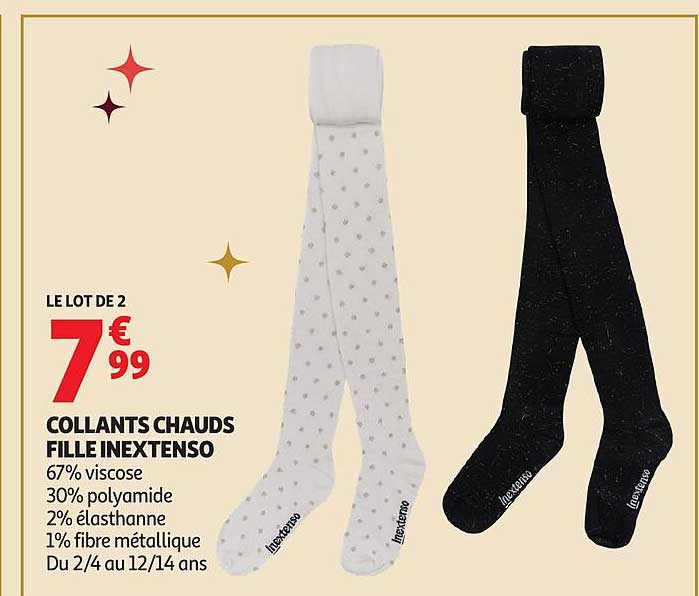 COLLANTS CHAUDS FILLE INEXTENSO