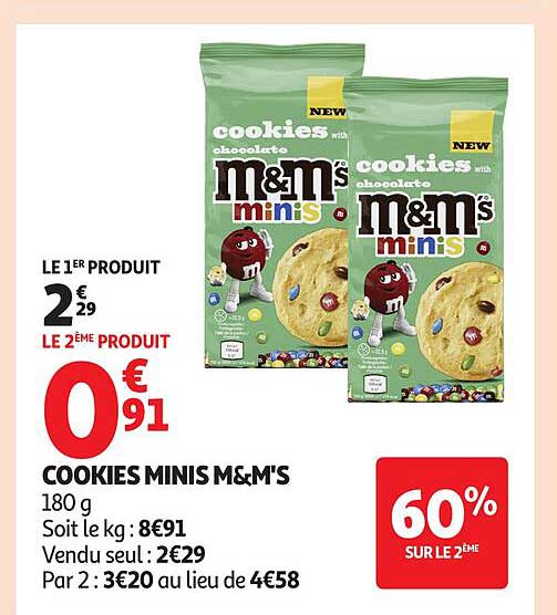 COOKIES MINIS M&M'S