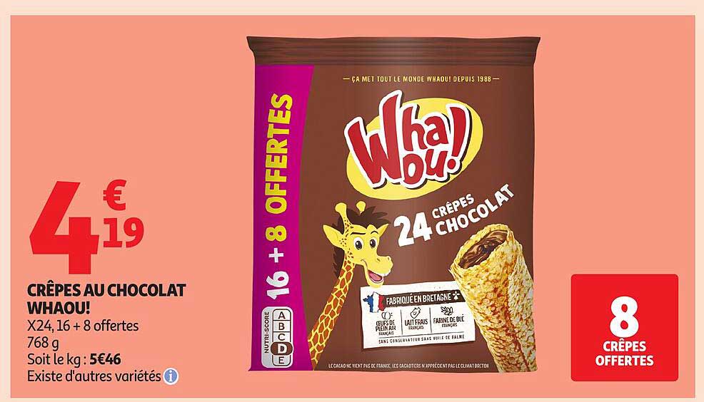 CRÊPES AU CHOCOLAT WHAOU!