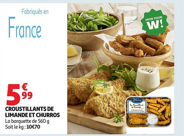 CROUSTILLANTS DE LIMANDE ET CHURROS