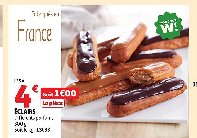 ÉCLAIRS - Différents parfums