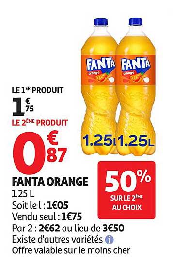 FANTA ORANGE 1.25 L