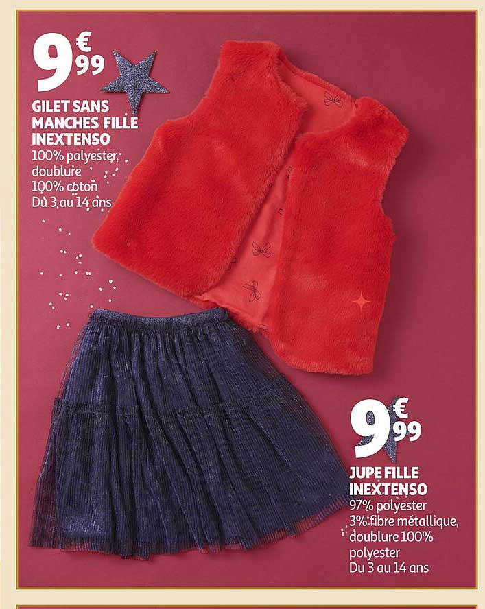 GILET SANS MANCHES FILLE INEXTENSO