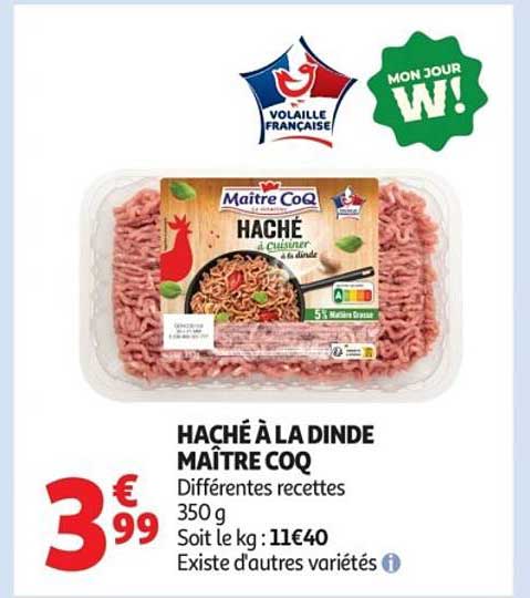 HACHÉ À LA DINDE MAÎTRE COQ