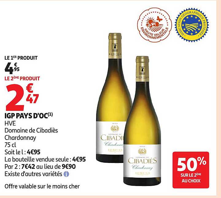 IGP PAYS D'OC - Domaine de Cibadiés Chardonnay