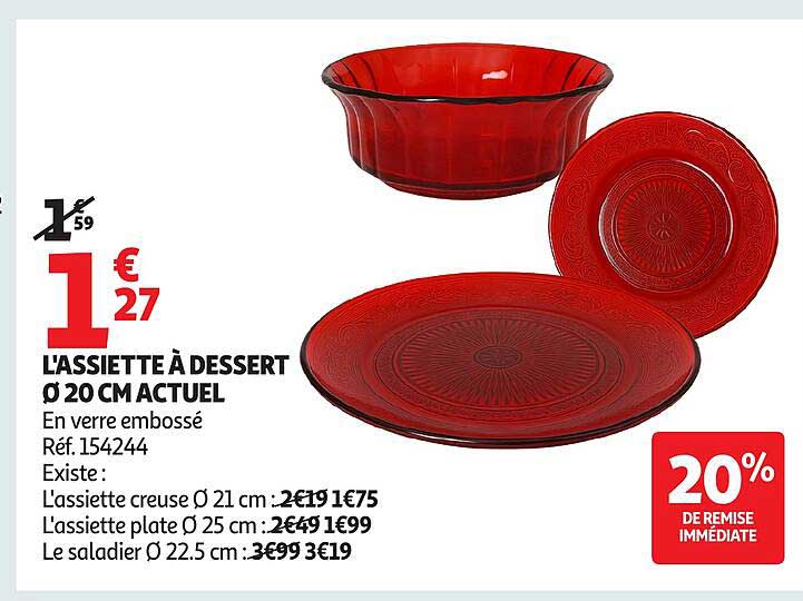L'ASSIETTE À DESSERT Ø 20 CM ACTUEL