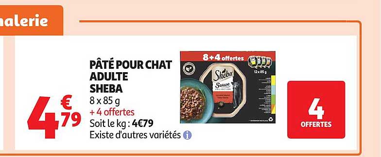 PÂTÉ POUR CHAT ADULTE SHEBA