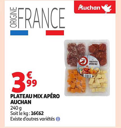 PLATEAU MIX APÉRO AUCHAN