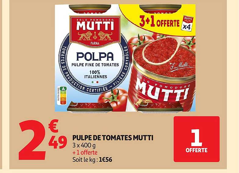 PULPE DE TOMATES MUTTI