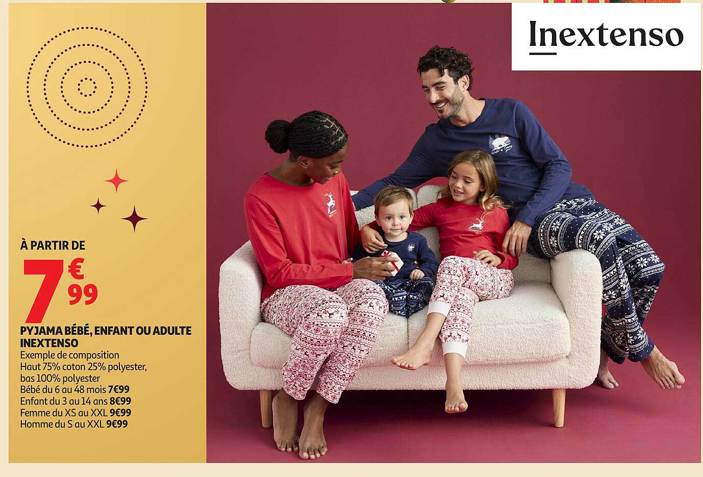 PYJAMA BÉBÉ, ENFANT OU ADULTE INEXTENSO