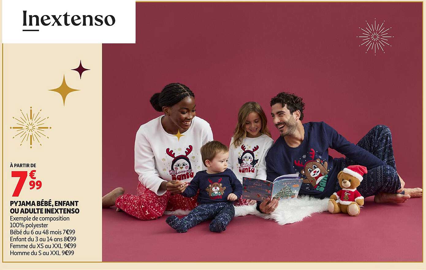 PYJAMA BÉBÉ, ENFANT OU ADULTE INEXTENSO