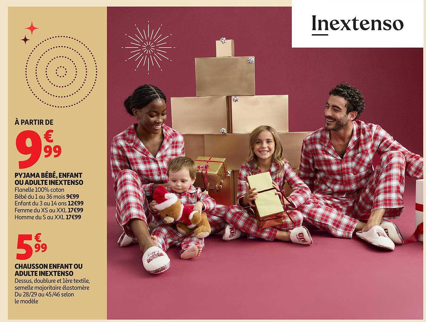 PYJAMA BÉBÉ, ENFANT OU ADULTE INEXTENSO