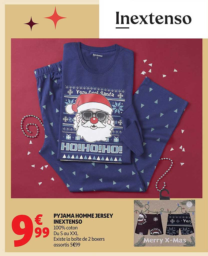 PYJAMA HOMME JERSEY INEXTENSO