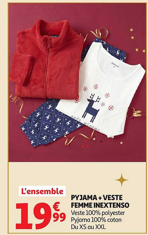 PYJAMA + VESTE FEMME INEXTENSO