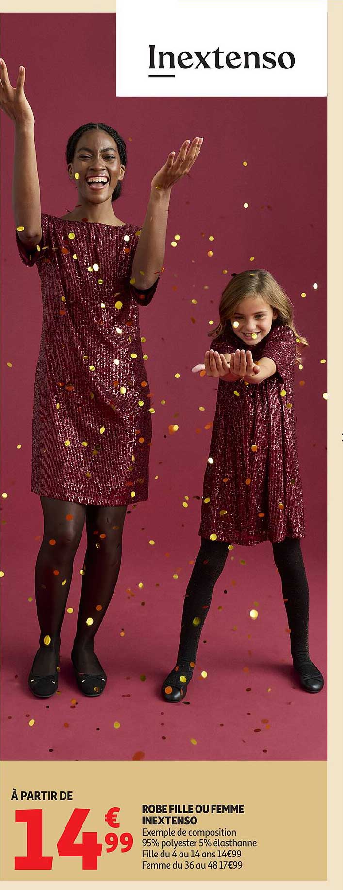 ROBE FILLE OU FEMME INEXTENSO