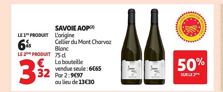 Savoie AOP - Cellier du Mont Charvaz Blanc 75 cl