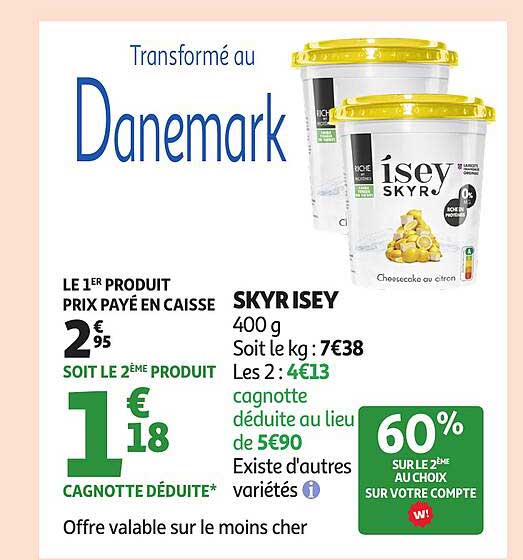 SKYR ISEY 400 g - Cheesecake au citron