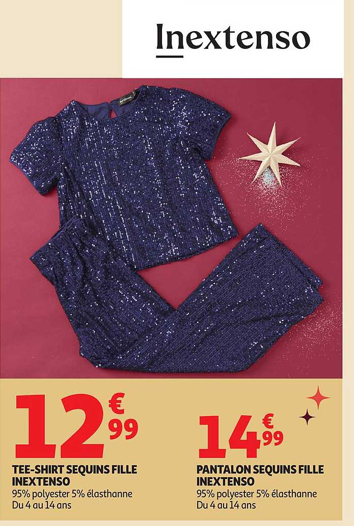 TEE-SHIRT SEQUINS FILLE INEXTENSO