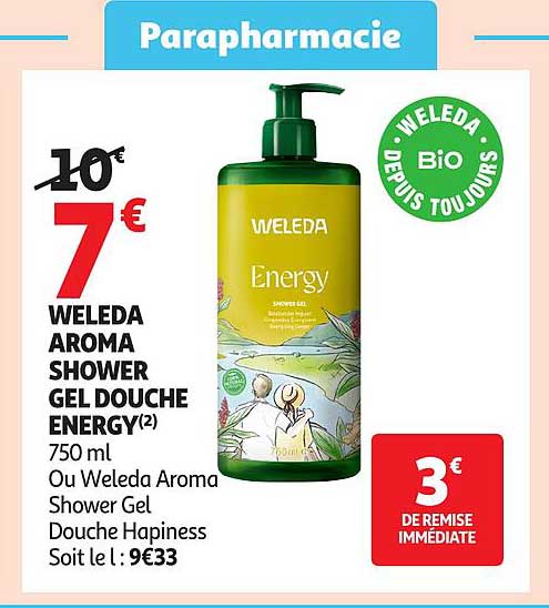 WELEDA AROMA SHOWER GEL DOUCHE ENERGY