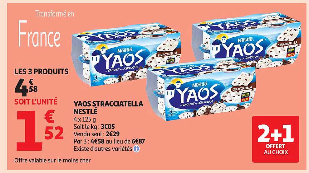 YAOS STRACCIATELLA NESTLÉ