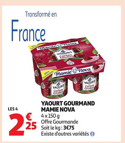 YAOURT GOURMAND MAMIE NOVA