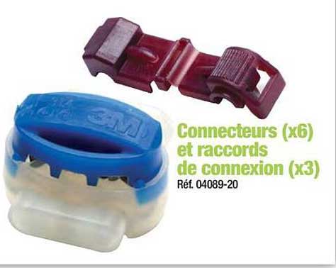 Connecteurs (x6) et raccords de connexion (x3)