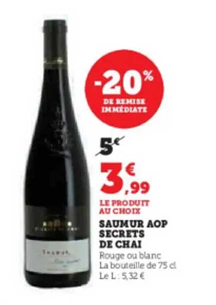 SAUMUR AOP SECRETS DE CHAI