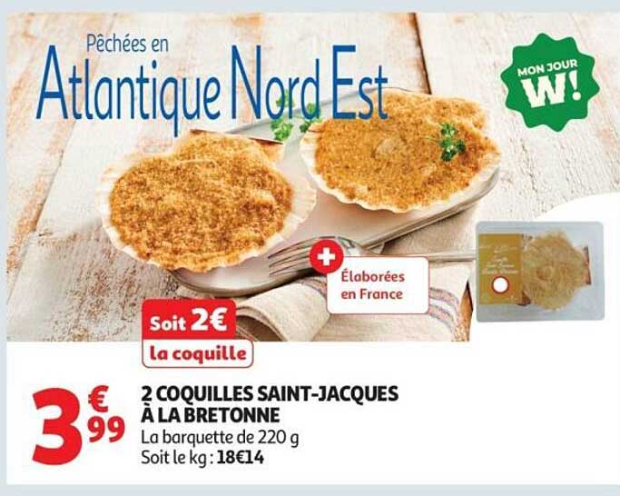 Coquille Saint Jacques Auchan