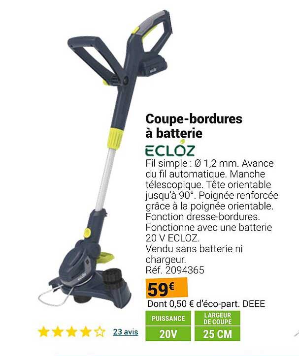 Coupe-bordures à batterie ECLÓZ