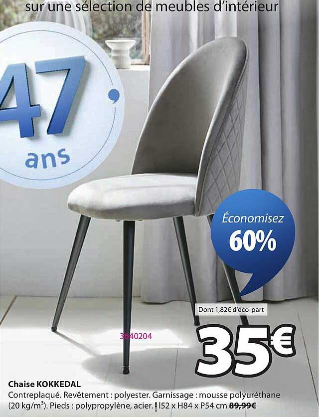 Chaise KOKKEDAL