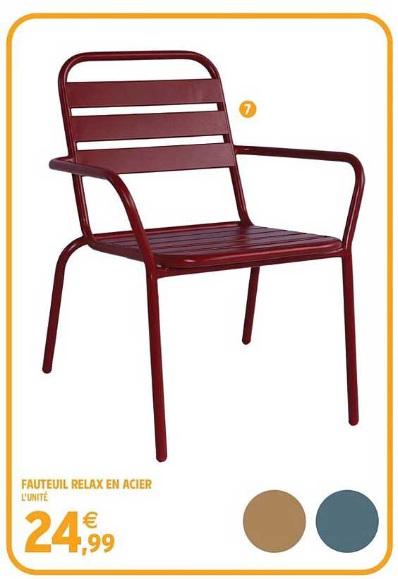 Promo Fauteuil Relax chez Carrefour - 123Catalogue.fr