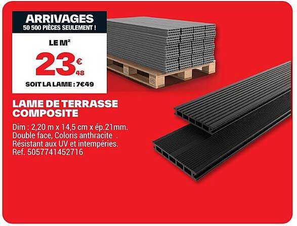 LAME DE TERRASSE COMPOSITE