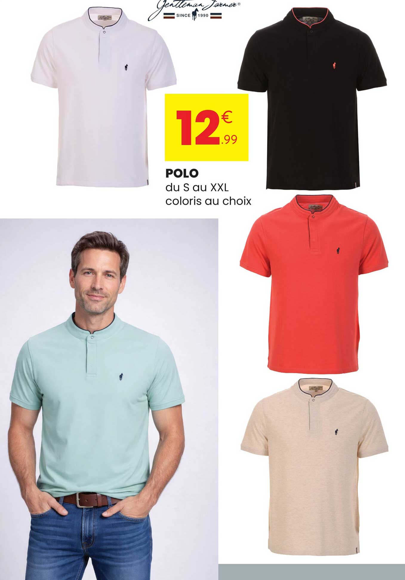 POLO du S au XXL coloris au choix