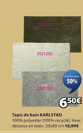 Tapis de bain KARLSTAD