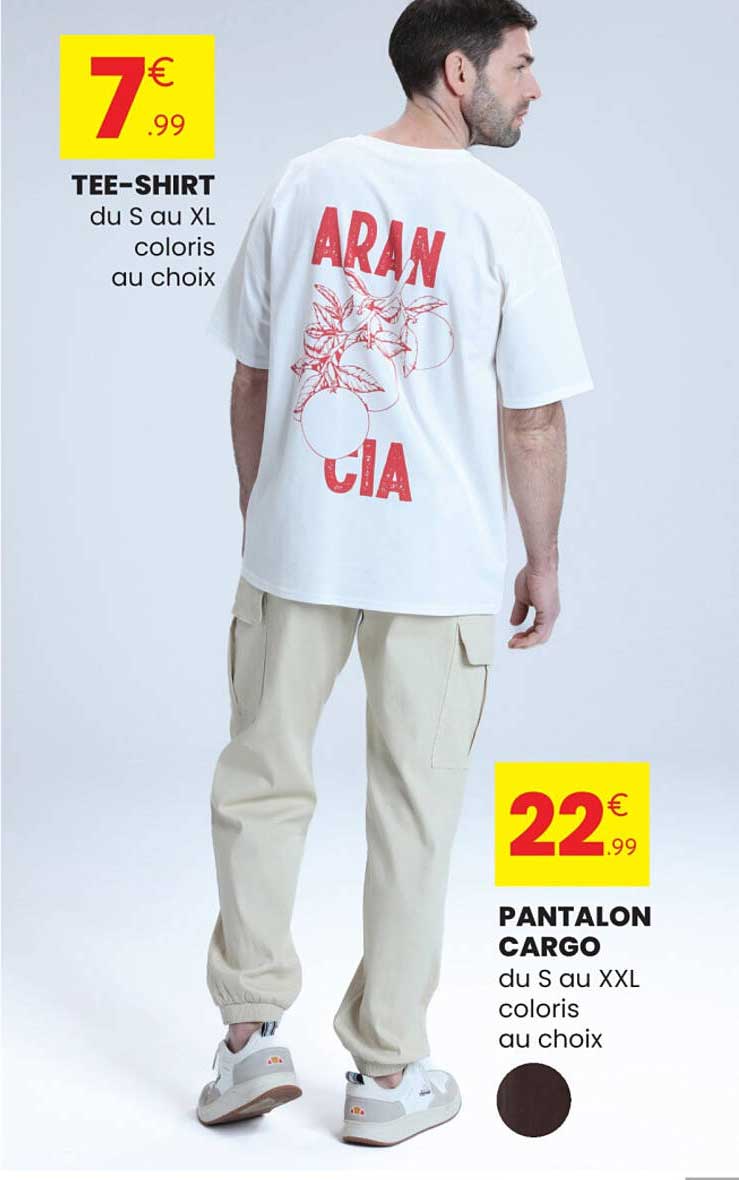 TEE-SHIRT du S au XL coloris au choix