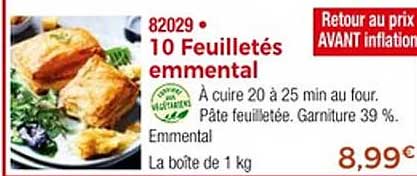 10 Feuilletés emmental
