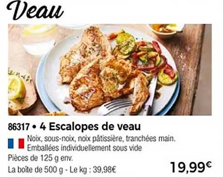 4 Escalopes de veau