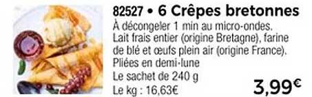 6 Crêpes bretonnes