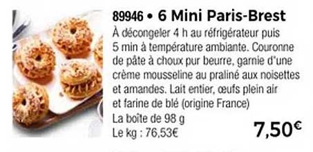 6 Mini Paris-Brest