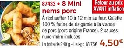 8 Mini nems porc