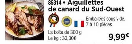 Aiguillettes de canard du Sud-Ouest