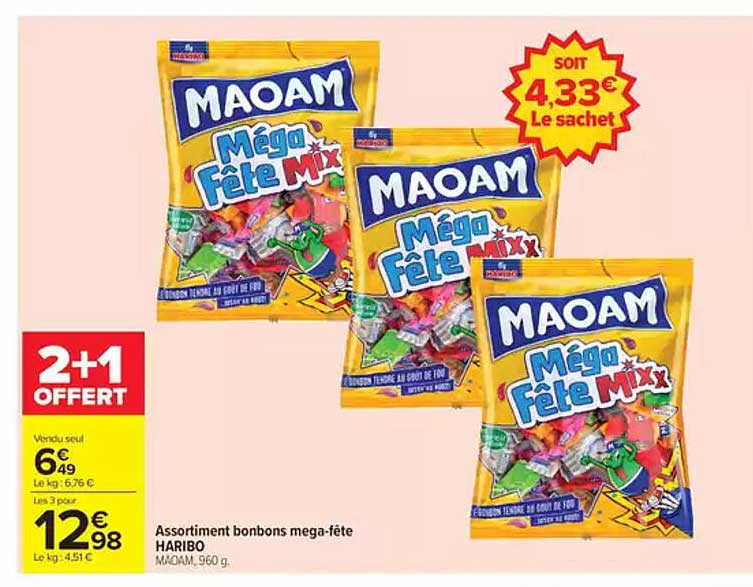 Assortiment bonbons mega-fête HARIBO