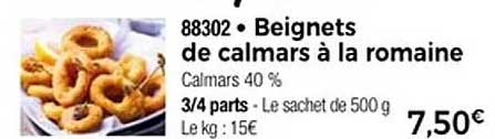 Beignets de calamars à la romaine