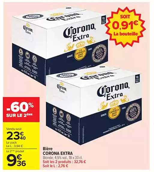Bière CORONA EXTRA