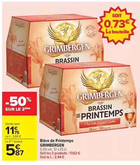 Bière de Printemps GRIMBERGEN