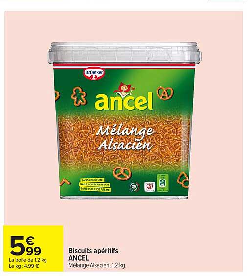 Biscuits apéritifs ANCEL Mélange Alsacien